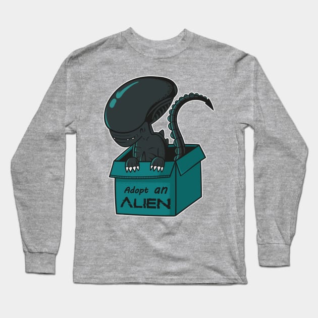 Adopt an alien Long Sleeve T-Shirt by PaperHead